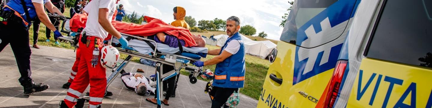 EMTs in the EU MODEX medical exercise in Arcevia